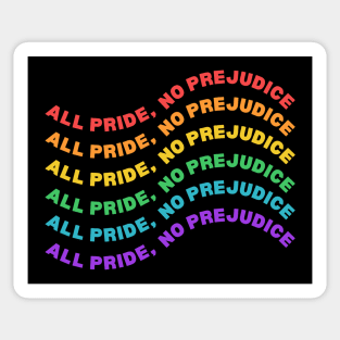 all pride no prejudice Sticker